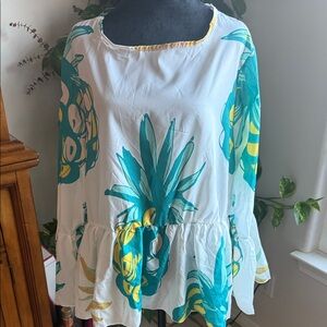 Vibrant Floral Women's Blouse